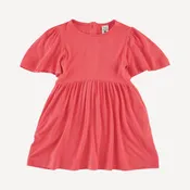 bell sleeve dress | tropical pink | bamboo