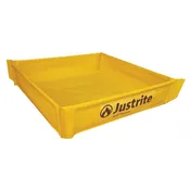 18" x 18" x 4", 5 Gallon Capacity, Folding Utility Tray, Yellow - 28585
