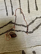 Afrofuturistic Copper Wire Ear Cuff with Wood Beads — KFLEYE.COM