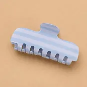 Retro Striped Rectangle Hair Claw Clip