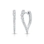 0.52ct Diamond Hoop Earrings