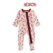 Candy Cane PJ & Headband set