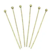 1000 Antique Bronze THIN Ball Head Pins, 1-1/8" long (28mm)  24ga  24 gauge for wire wrapping pin0079