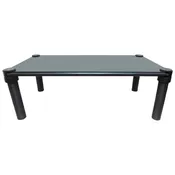 Post Modern Steel, Glass & Marble Dining Table