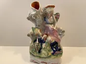 Staffordshire Angel guarding sleeping Victoria and Edward Circa 1880