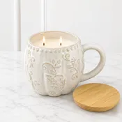 18oz White Pumpkin Coffee Cup Candle