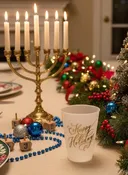 16 oz. Frost Flex Cup - Happy Holidays in Gold
