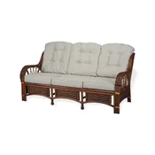Alexa ThreeSeater, Dark Walnut color