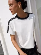 Ada Button Tee