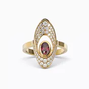 Diamond and Precious Ruby Ring | 18K Gold | Bixlers®
