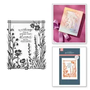 2-Piece Bloom With Happiness Press Plate & Die Sets - BetterPress Society February 2025