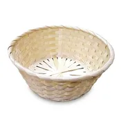 10.25" Round Bamboo Baskets, 4.75" Deep, Wholesale