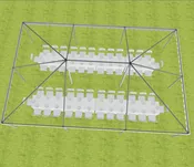 20’x30′ Pole Tent Package (seated guests-family buffet)