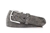 African Buffalo Belt with Antiqued Nickel Buckle