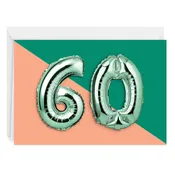 60th Balloons Custom Card