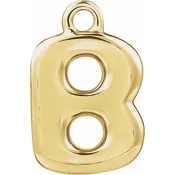 14K Bubble Initial Charm — Modern Metalsmith