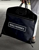 Premium Leather Garment Bag — Hall Madden