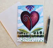 Heart Note Card