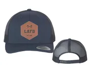 Curved Bill Trucker Cap LAFD Embossed Logo Patch