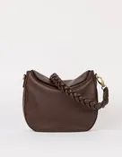 O My Bag Amsterdam Lana Leather Crossbody Bag - Chocolate / Soft Grain