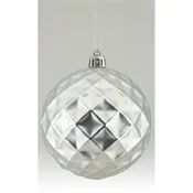 100MM INDENTED DIAMOND BALL ORNAMENT