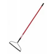 16-In. Poly Bow Rake, Cushion Grip 66-In. Fiberglass Handle
