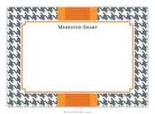Alex Houndstooth Gray Flat Card