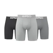 3 Pack Cotton Blend Boxer Briefs - Mens
