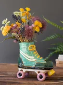 Ceramic Roller Skate Planter
