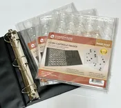 BCW 3" Binder INCLUDES -  6 Guardhouse Small or Model A Coin Capsule Pages
