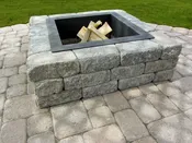 StackStone 39" Square Fire Pit Kit