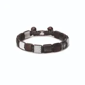 Brown and Gray Sapphire Bracelet - 10mm lock