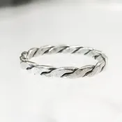 Interlock Silver Band
