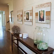 White Washed Rustic Barnwood Wooden Collage Wall Picture Frames