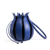 By-Lin Tulip Leather Cobalt / Black Medium