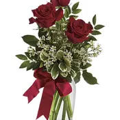 Thoughts of You Bouquet with Red Roses