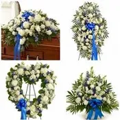 4 PC BLUE AND WHITE " FOR HIM " PACKAGE