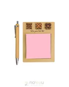 CRAFTS BY ALEXA - Birch Quilt Notepad w/Bamboo Pen