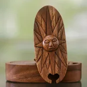 Balinese Sun Wood Puzzle Box