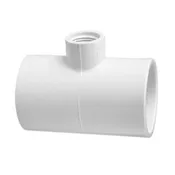 1 Inch x 1 Inch x 3/4 Inch PVC Reducing Tee (Socket x Socket x FIPT)
