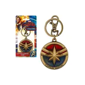Captain Marvel Pewter Keychain