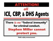 Attention Federal Agents: No Immunity