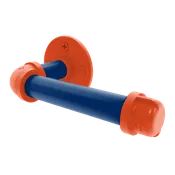 Collection European Style Toilet Tissue Holder Charlottesville Orange and Blue Edition P-100-ETP