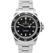 1990 Rolex Submariner No-Date 5513 Patina Black 40mm Steel Automatic Watch