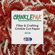 10 LB Candy Cane Crinkle Paper