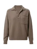 Agatha Rugby Sweater in Mushroom Heather