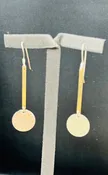 14kt Gold Fill Sterling Silver Disk Earrings