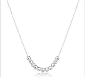 16” Necklace Sterling-Classic Beaded Bliss