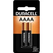 Duracell Ultra AAAA Batteries For Camera, MiniDisc Player, Toy, Portable Computer, PDA, Handheld TV - AAAA - 1.5 V DC - 2 / Pack