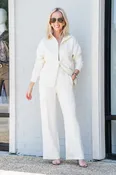 Arlene Zip Through Sweat in Pristine